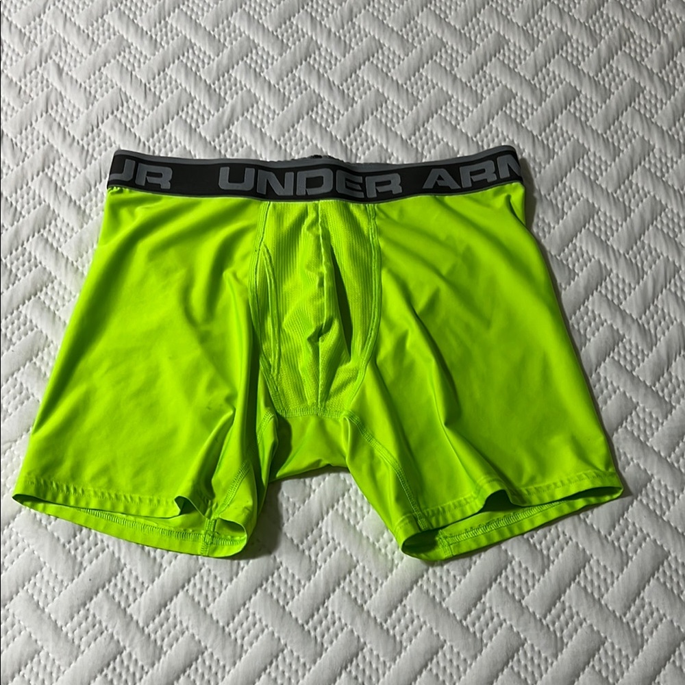 Under Armour Men's Neon Green Boxer Briefs